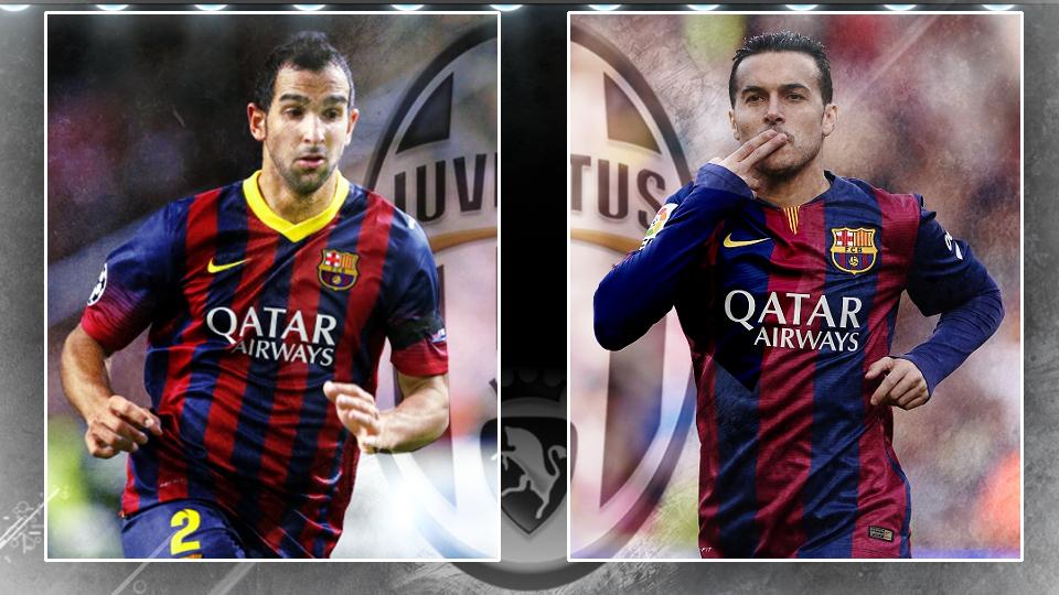 Juventus Bidik Dua Pemain Barcelona, Pedro Rodriguez dan Martin Montoya di bursa transfer Januari.